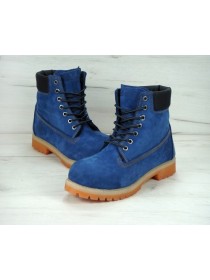 Ботинки женские зимние Timberland синие